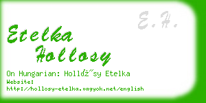 etelka hollosy business card