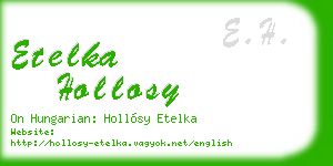etelka hollosy business card